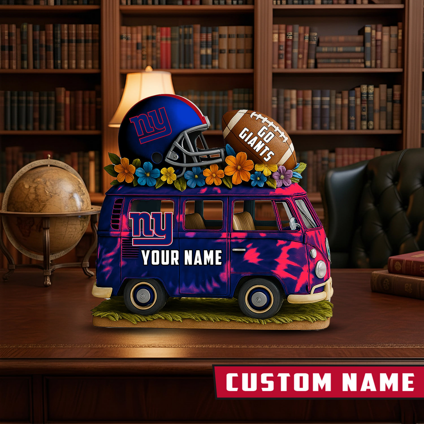 LIMITED EDITION - NEW CUSTOMIZED NFL32 NYG NEW YORK GIANTS BUS ACRYLIC BLOCK