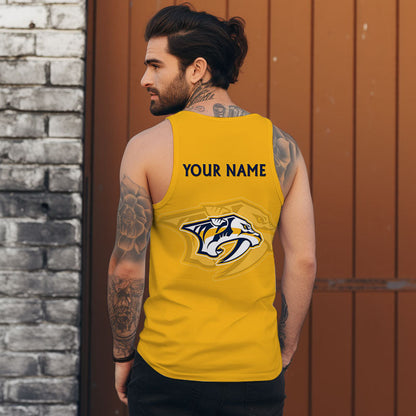 LIMITED EDITION - NEW CUSTOMIZED NHL31 NVP NASHVILLE PREDATORS UNISEX TANK TOP