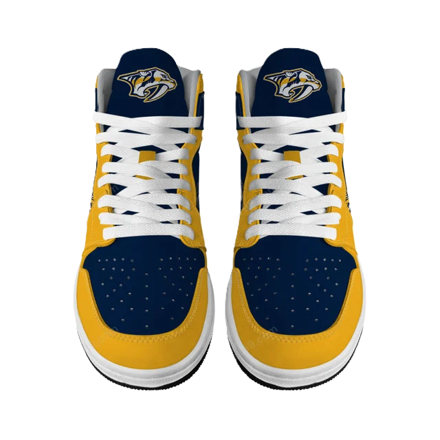LIMITED EDITION - NEW CUSTOMIZED NHL31 NV PREDATORS AIR JORDAN SNEAKERS