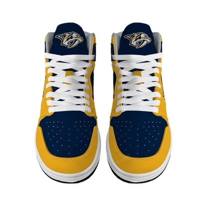 LIMITED EDITION - NEW CUSTOMIZED NHL31 NV PREDATORS AIR JORDAN SNEAKERS