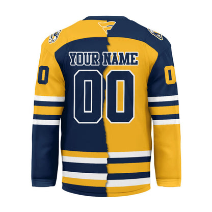 [SUPER SALE] NEW CUSTOMIZED NHL31 NVP NASHVILLE PREDATORS UNISEX HOCKEY JERSEY