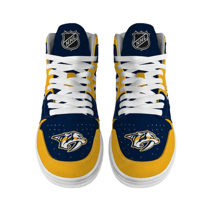 LIMITED EDITION - NEW CUSTOMIZED NHL31 NV PREDATORS AIR JORDAN SNEAKERS