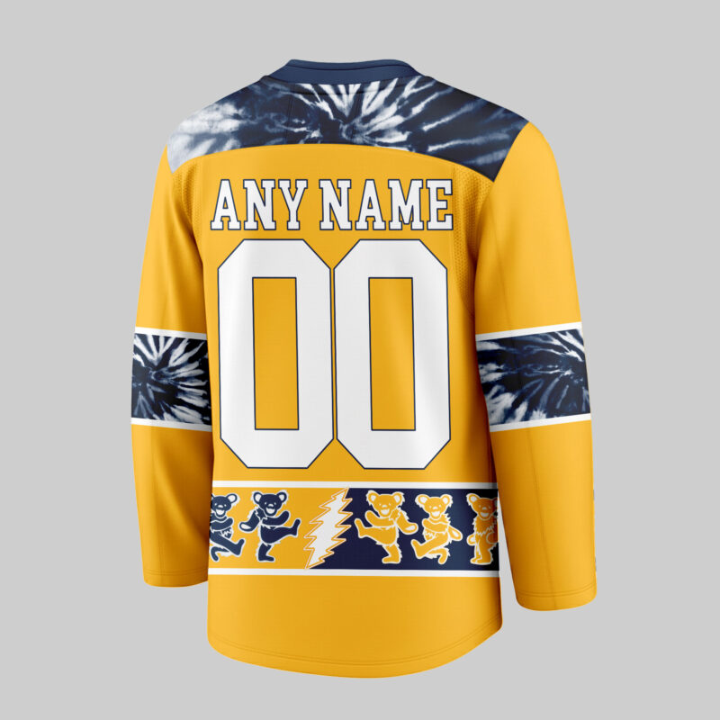 [SUPER SALE] NEW CUSTOMIZED NHL31 NVP NASHVILLE PREDATORS UNISEX HOCKEY JERSEY
