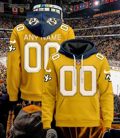 LIMITED EDITION - NEW CUSTOMIZED NHL31 NVP NASHVILLE PREDATORS UNISEX T-SHIRT, POLO, HOODIE & JACKETS
