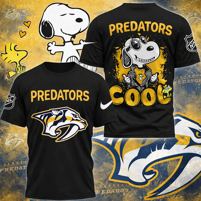 LIMITED EDITION - NEW CUSTOMIZED NHL31 NVP NASHVILLE PREDATORS X SNOOPY T-SHIRT, SWEATSHIRT, HOODIE & ZIP HOODIE