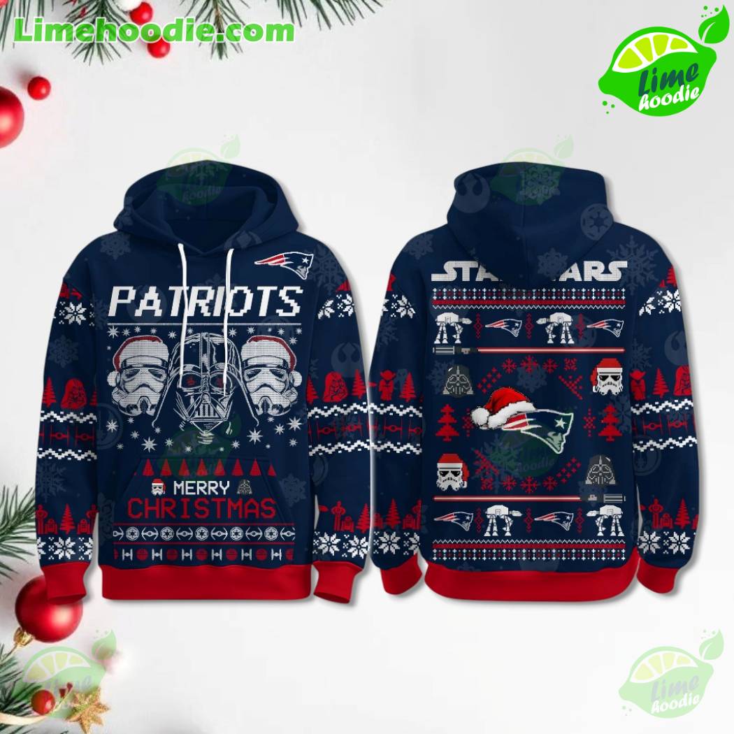 LIMITED EDITION - NEW CUSTOMIZED NFL27 NEP NEW ENGLAND PATRIOTS MERRY CHRISTMAS HOODIE, ZIP HOODIE, SWEATSHIRT