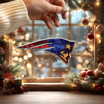 LIMITED EDITION - NEW CUSTOMIZED NFL27 NEP NEW ENGLAND PATRIOTS ACRYLIC ORNAMENT
