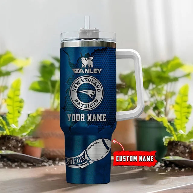 LIMITED EDITION - NEW CUSTOMIZED NFL27 NEP NEW ENGLAND PATRIOTS TUMBLER CUP