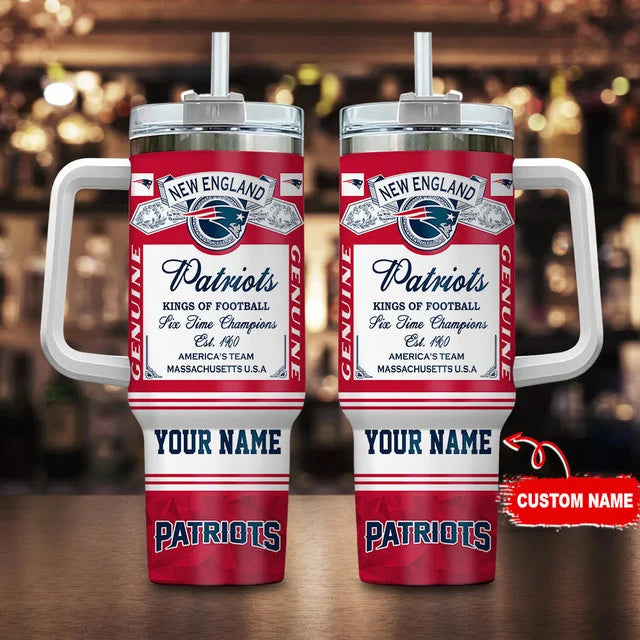 LIMITED EDITION - NEW CUSTOMIZED NFL27 NEP NEW ENGLAND PATRIOTS TUMBLER CUP