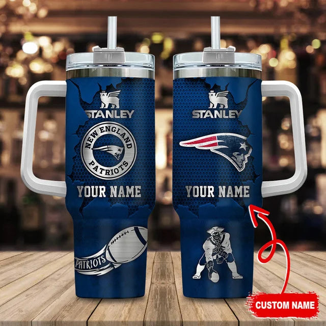 LIMITED EDITION - NEW CUSTOMIZED NFL27 NEP NEW ENGLAND PATRIOTS TUMBLER CUP