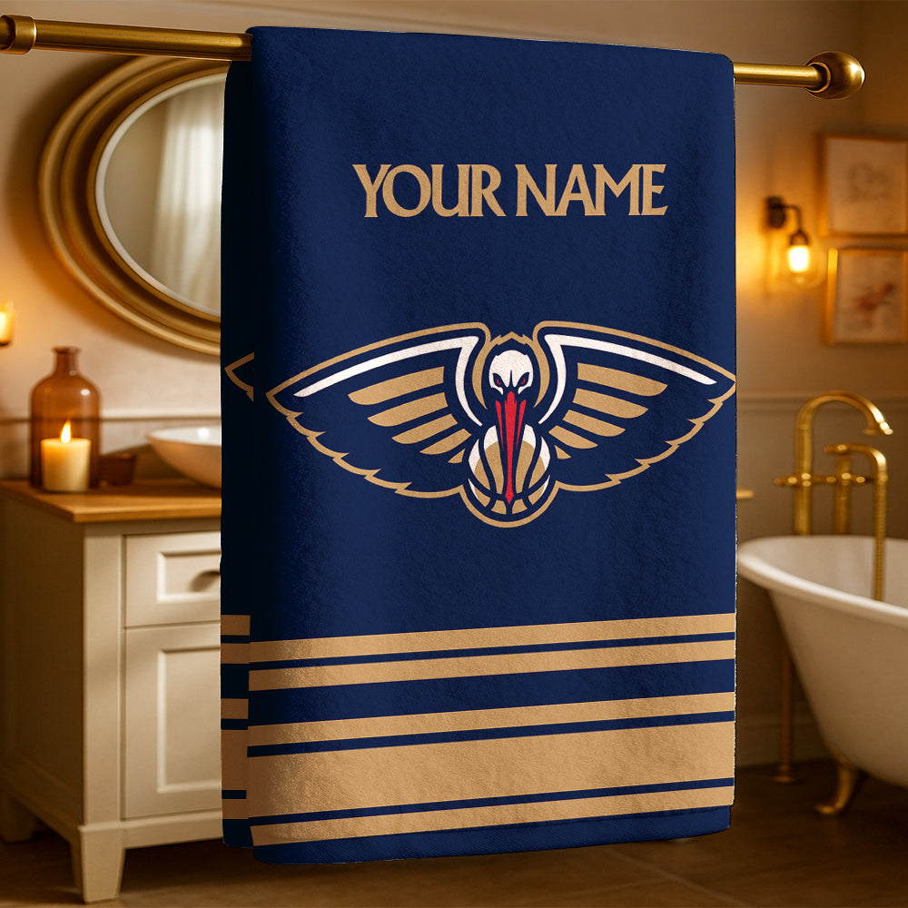 The Pels NBA Personalized Beach & Bath Towel