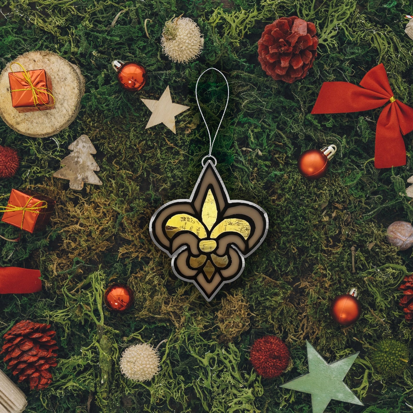 LIMITED EDITION - NEW CUSTOMIZED NFL24 NOS NEW ORLEANS SAINTS ACRYLIC ORNAMENT