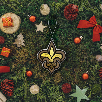 LIMITED EDITION - NEW CUSTOMIZED NFL24 NOS NEW ORLEANS SAINTS ACRYLIC ORNAMENT