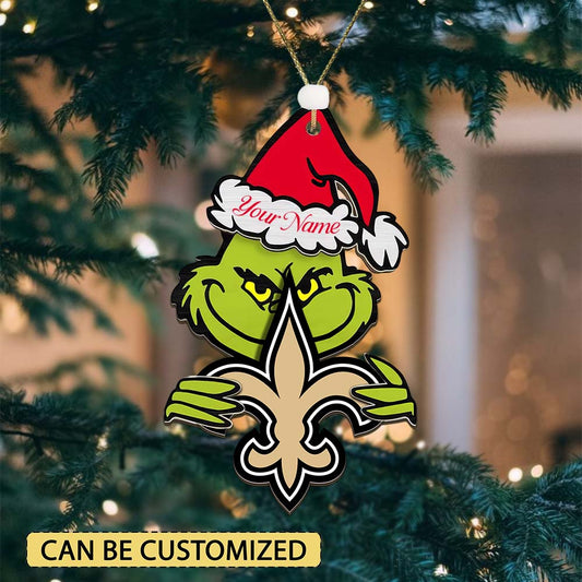 LIMITED EDITION - NEW CUSTOMIZED NFL24 NOS NEW ORLEANS SAINTS ACRYLIC ORNAMENT