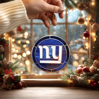 LIMITED EDITION - NEW CUSTOMIZED NFL32 NYG NEW YORK GIANTS ACRYLIC ORNAMENT