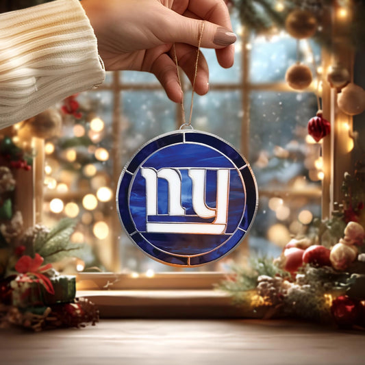 LIMITED EDITION - NEW CUSTOMIZED NFL32 NYG NEW YORK GIANTS ACRYLIC ORNAMENT
