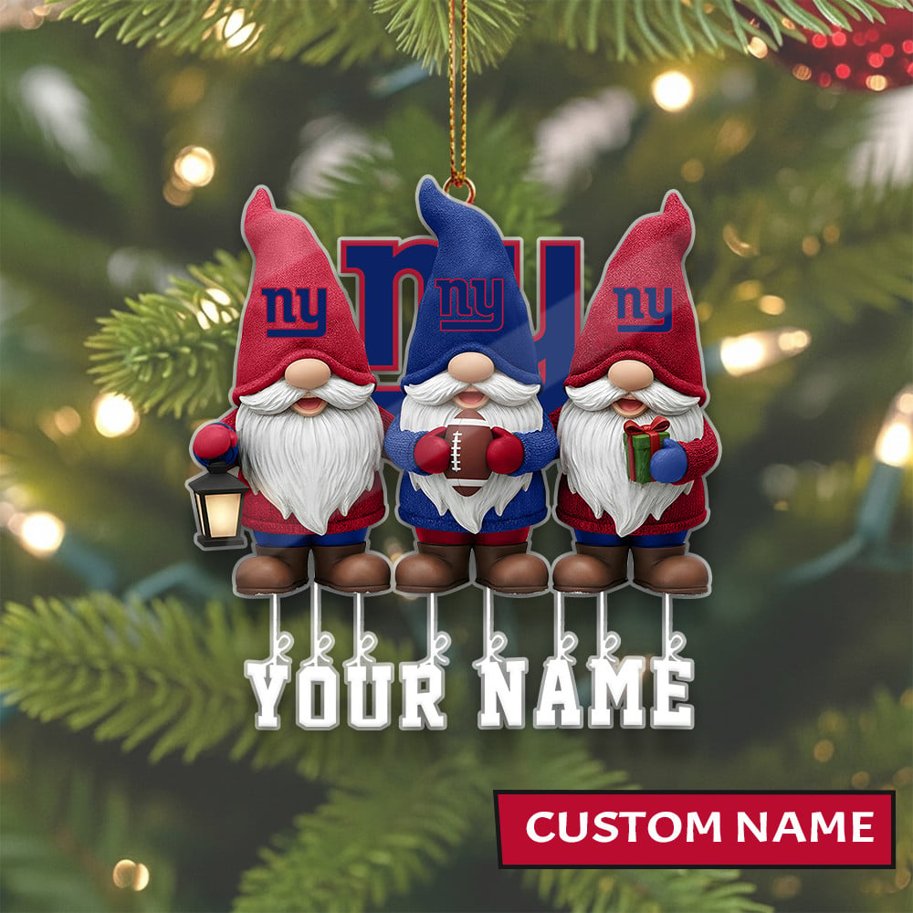 LIMITED EDITION - NEW CUSTOMIZED NFL32 NYG NEW YORK GIANTS ORNAMENT