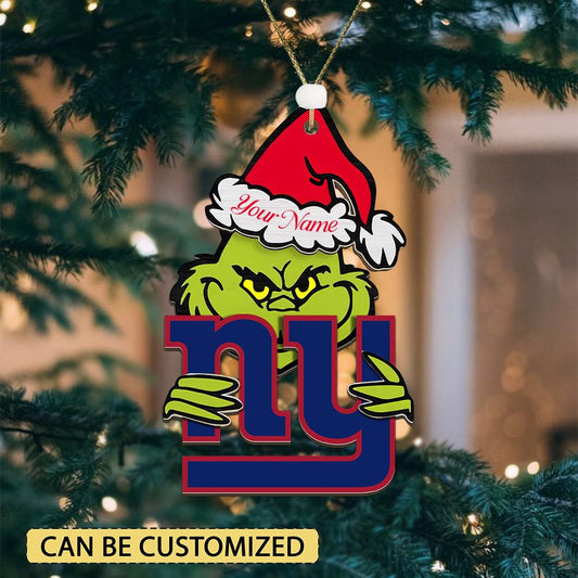 LIMITED EDITION - NEW CUSTOMIZED NFL32 NYG NEW YORK GIANTS ACRYLIC ORNAMENT