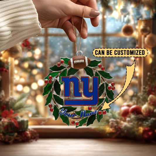LIMITED EDITION - NEW CUSTOMIZED NFL32 NYG NEW YORK GIANTS ACRYLIC ORNAMENT