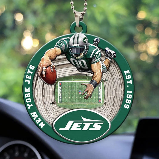 LIMITED EDITION - NEW CUSTOMIZED NFL25 NYJ NEW YORK JETS ORNAMENT