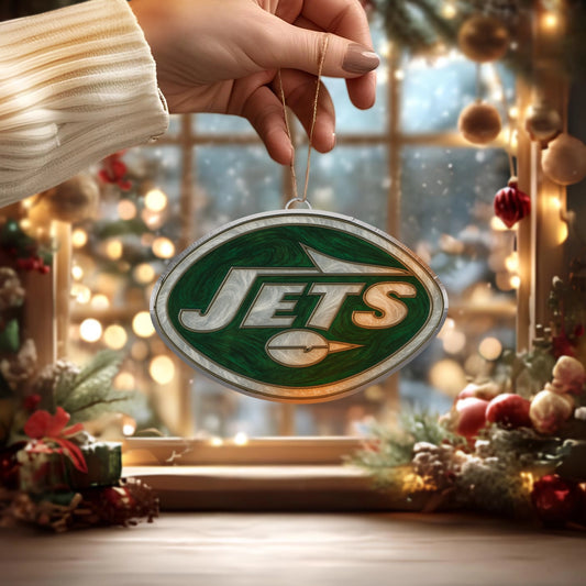 LIMITED EDITION - NEW CUSTOMIZED NFL25 NYJ NEW YORK JETS ACRYLIC ORNAMENT
