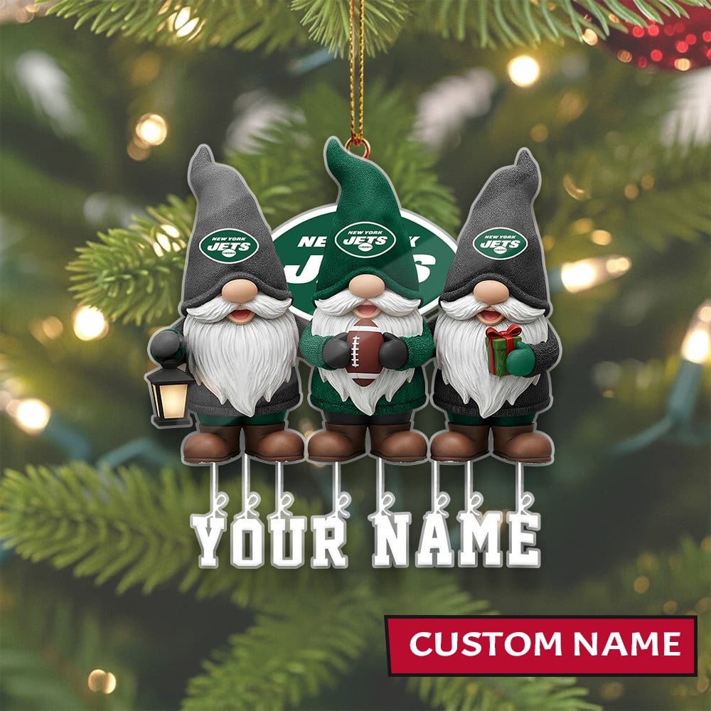 LIMITED EDITION - NEW CUSTOMIZED NFL25 NYJ NEW YORK JETS ORNAMENT