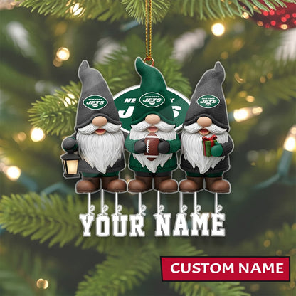 LIMITED EDITION - NEW CUSTOMIZED NFL25 NYJ NEW YORK JETS ORNAMENT