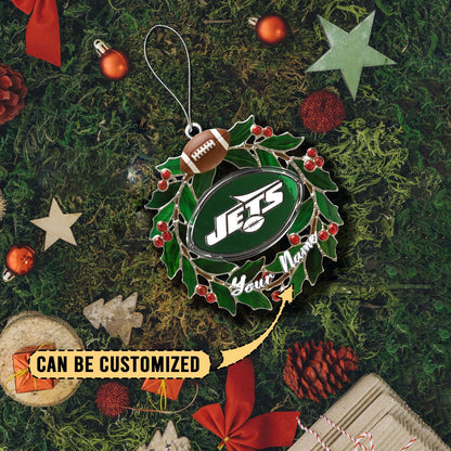 LIMITED EDITION - NEW CUSTOMIZED NFL25 NYJ NEW YORK JETS ACRYLIC ORNAMENT