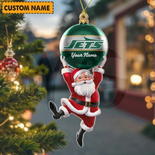 LIMITED EDITION - NEW CUSTOMIZED NFL25 NYJ NEW YORK JETS CHRISTMAS ACRYLIC ORNAMENT