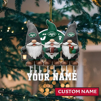 LIMITED EDITION - NEW CUSTOMIZED NFL25 NYJ NEW YORK JETS ORNAMENT