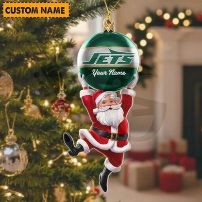 LIMITED EDITION - NEW CUSTOMIZED NFL25 NYJ NEW YORK JETS CHRISTMAS ACRYLIC ORNAMENT