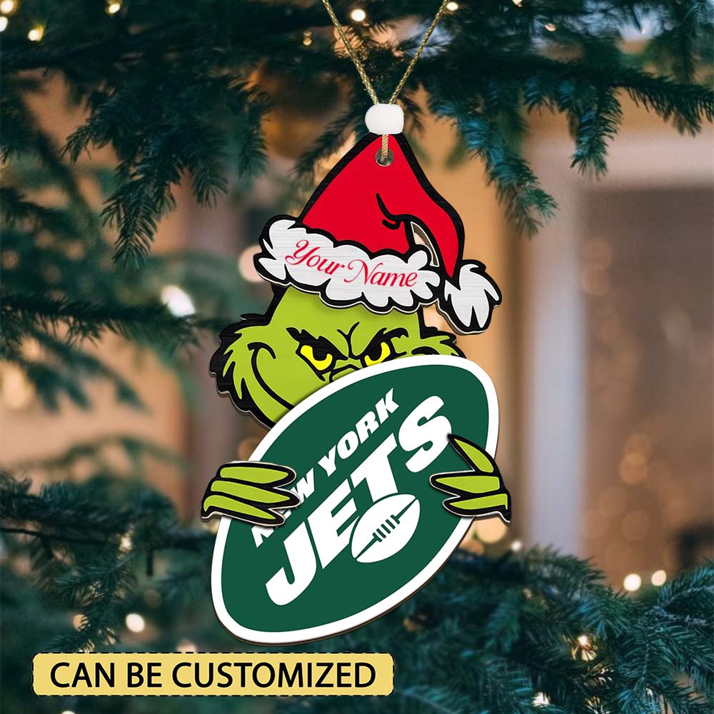LIMITED EDITION - NEW CUSTOMIZED NFL25 NYJ NEW YORK JETS ACRYLIC ORNAMENT