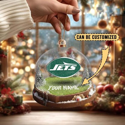 LIMITED EDITION - NEW CUSTOMIZED NFL25 NYJ NEW YORK JETS ACRYLIC ORNAMENT