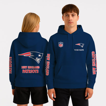 LIMITED EDITION - NEW CUSTOMIZED NFL27 NEP NEW ENGLAND PATRIOTS UNISEX HOODIE