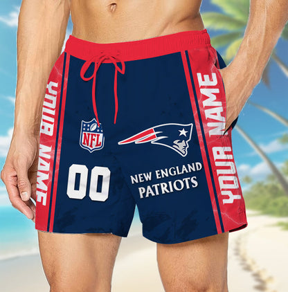 LIMITED EDITION - NEW CUSTOMIZED NFL27 NEP NEW ENGLAND PATRIOTS UNISEX SHORT PANTS