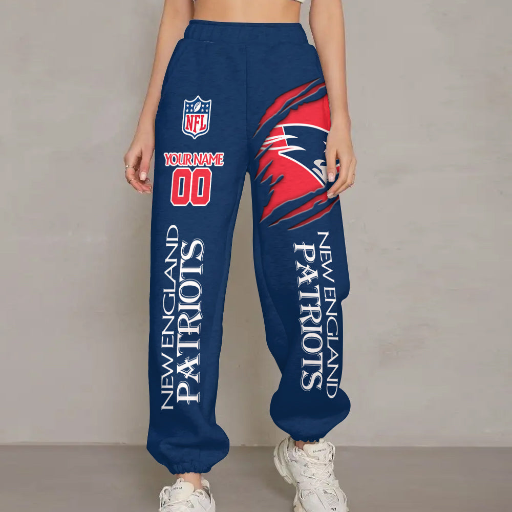 LIMITED EDITION - NEW PREMIUM NFL27 NEP NEW ENGLAND PATRIOTS UNISEX LONG PANTS