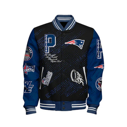 LIMITED EDITION - NEW CUSTOMIZED NFL27 NEP NEW ENGLAND PATRIOTS SATIN VARSITY JACKET & BASEBALL JACKET