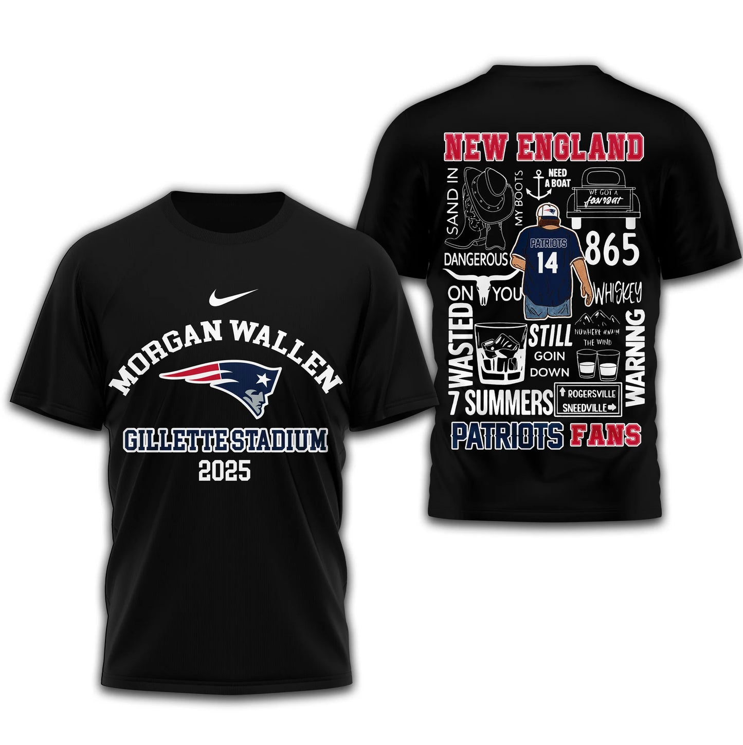 LIMITED EDITION - NEW CUSTOMIZED NFL27 NEP NEW ENGLAND PATRIOTS T-SHIRT | MULTIPLE COLORS AVAILABLE