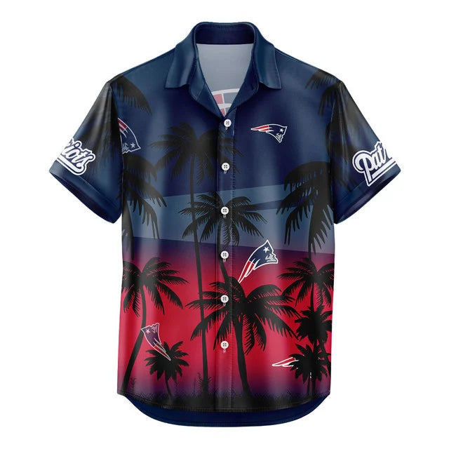 LIMITED EDITION - NEW CUSTOMIZED NFL27 NEP NEW ENGLAND PATRIOTS UNISEX HAWAIIAN SHIRT & SHORTS SET