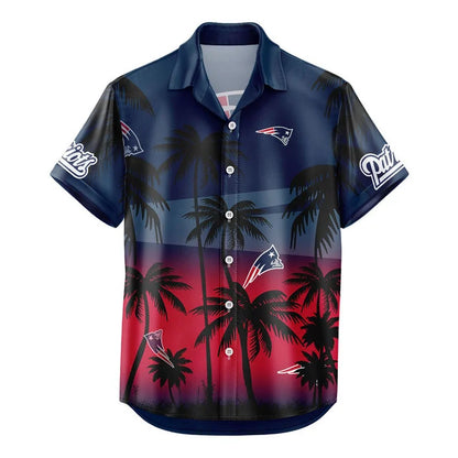LIMITED EDITION - NEW CUSTOMIZED NFL27 NEP NEW ENGLAND PATRIOTS UNISEX HAWAIIAN SHIRT & SHORTS SET
