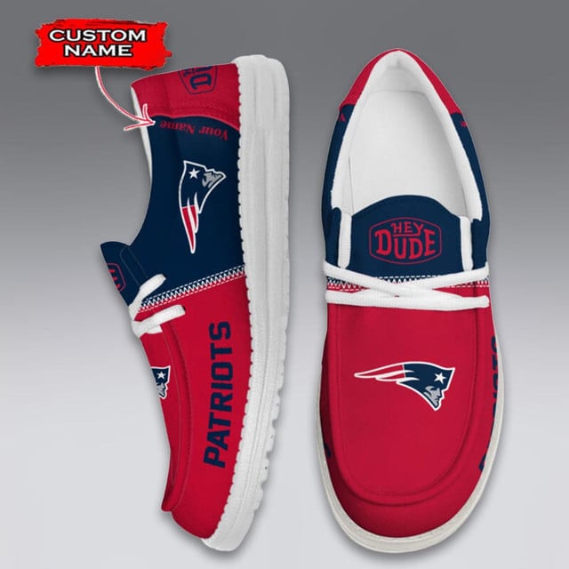 LIMITED EDITION - NEW CUSTOMIZED NFL27 NEP NEW ENGLAND PATRIOTS LOAFER SHOES