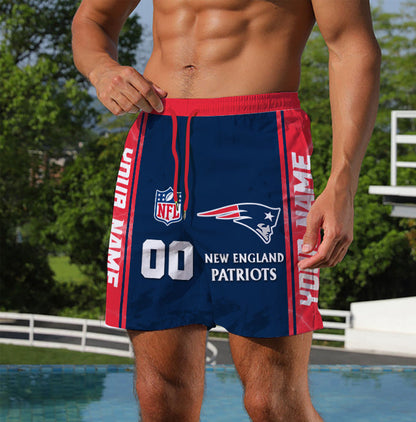 LIMITED EDITION - NEW CUSTOMIZED NFL27 NEP NEW ENGLAND PATRIOTS UNISEX SHORT PANTS