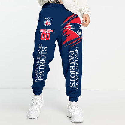 LIMITED EDITION - NEW PREMIUM NFL27 NEP NEW ENGLAND PATRIOTS UNISEX LONG PANTS