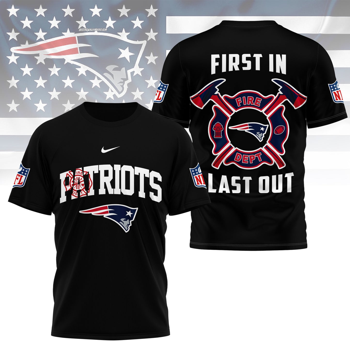 LIMITED EDITION - NEW CUSTOMIZED NFL27 NEP NEW ENGLAND PATRIOTS T-SHIRT | MULTIPLE COLORS AVAILABLE