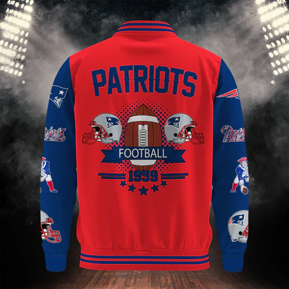 LIMITED EDITION - NEW CUSTOMIZED NFL27 NEP NEW ENGLAND PATRIOTS BASEBALL JACKET