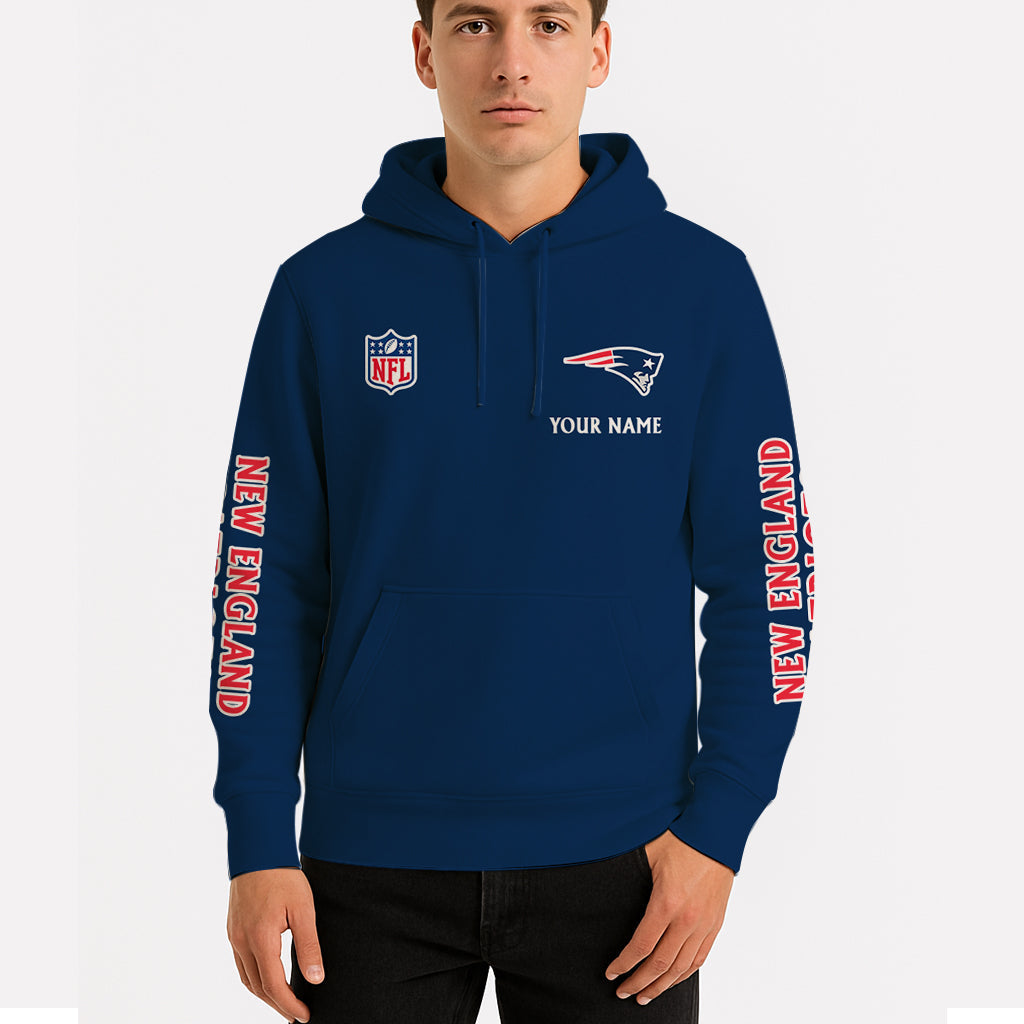 LIMITED EDITION - NEW CUSTOMIZED NFL27 NEP NEW ENGLAND PATRIOTS UNISEX HOODIE