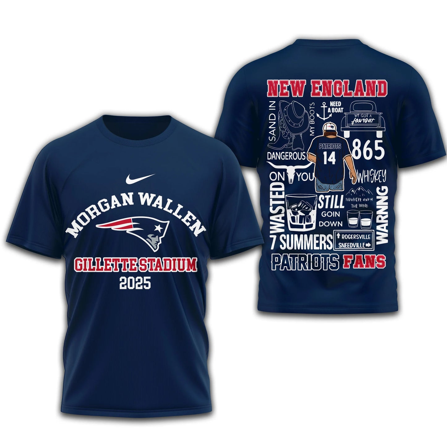LIMITED EDITION - NEW CUSTOMIZED NFL27 NEP NEW ENGLAND PATRIOTS T-SHIRT | MULTIPLE COLORS AVAILABLE