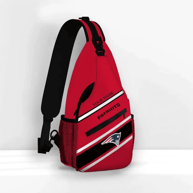 LIMITED EDITION - NEW CUSTOMIZED NFL27 NEP NEW ENGLAND PATRIOTS SLING BAG