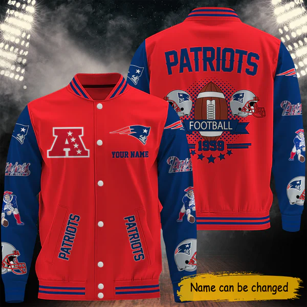 LIMITED EDITION - NEW CUSTOMIZED NFL27 NEP NEW ENGLAND PATRIOTS BASEBALL JACKET