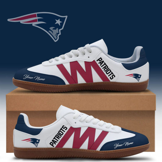 LIMITED EDITION - NEW CUSTOMIZED NFL27 NEP NEW ENGLAND PATRIOTS CLASSIC SNEAKERS
